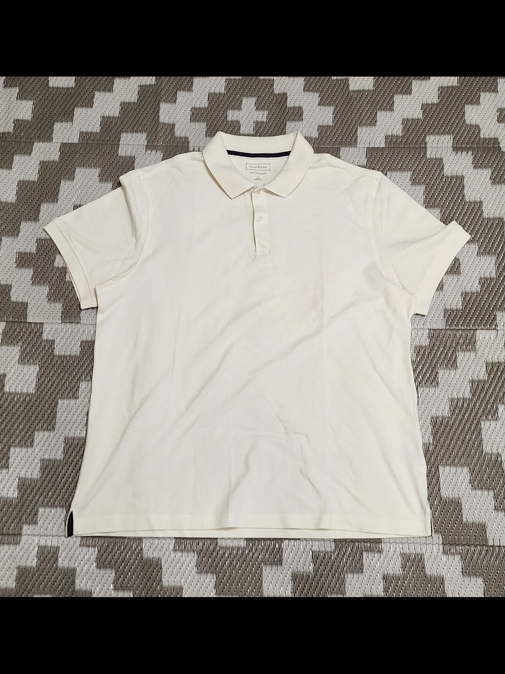 Club Monaco Men's Polo in Cream